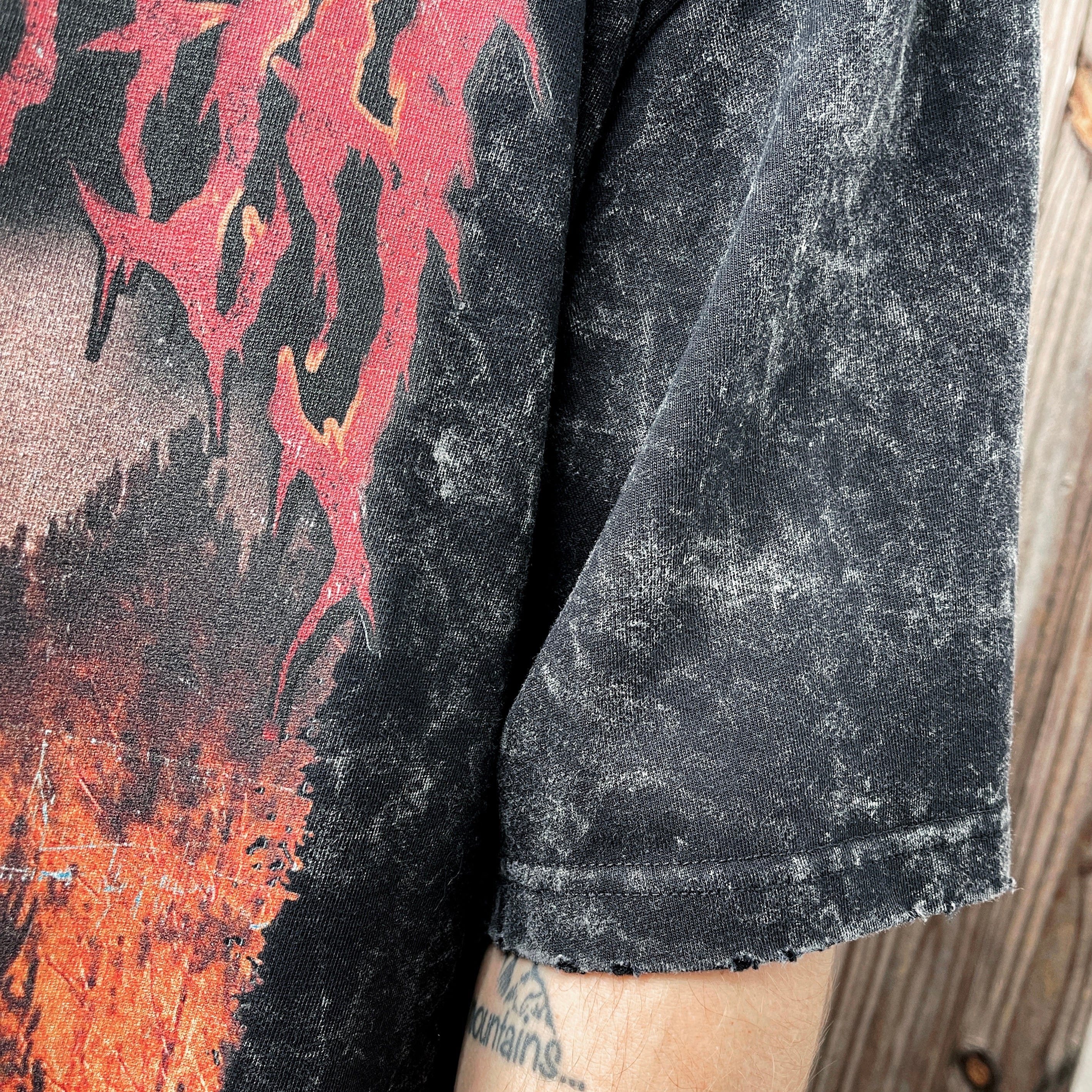 Blood Distressed Premium Oversized T-Shirt