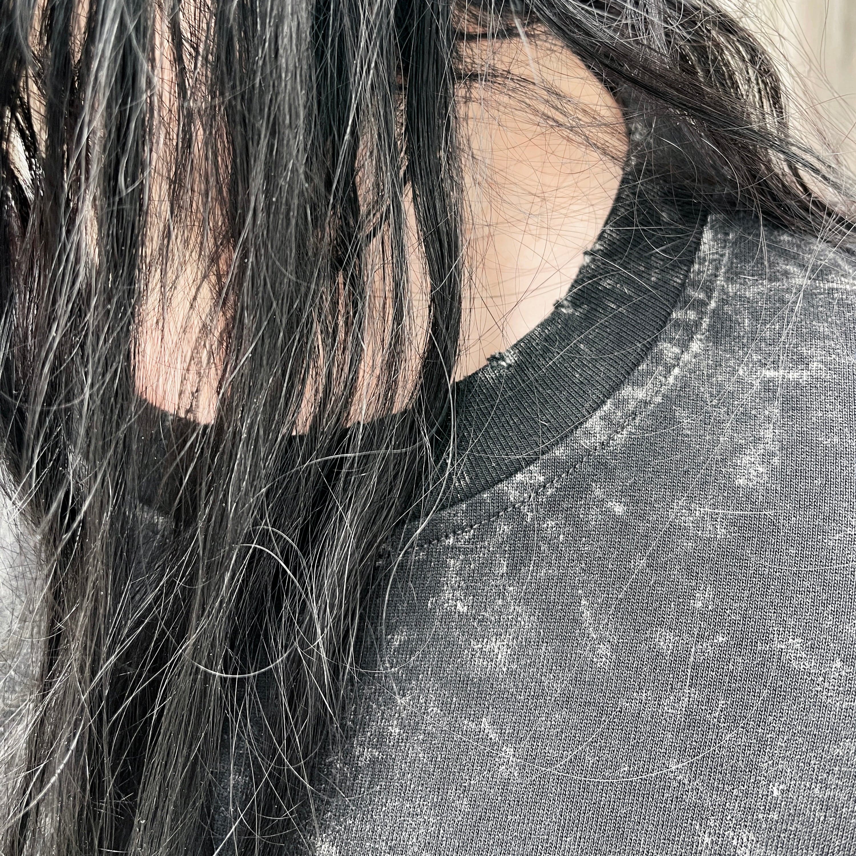 Blood Distressed Premium Oversized T-Shirt