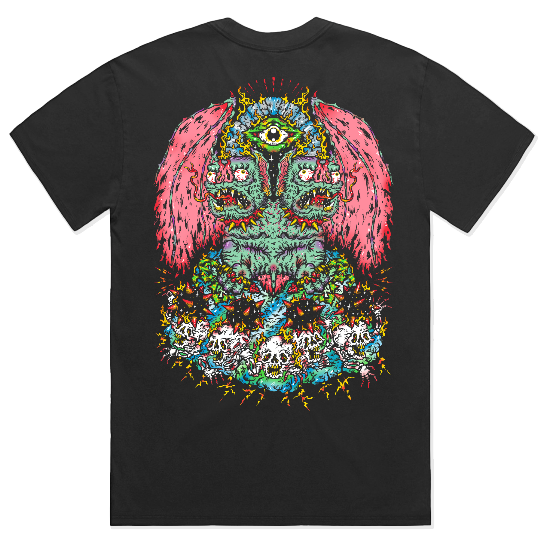 Cursed Twins Premium Oversized Faded T-Shirt