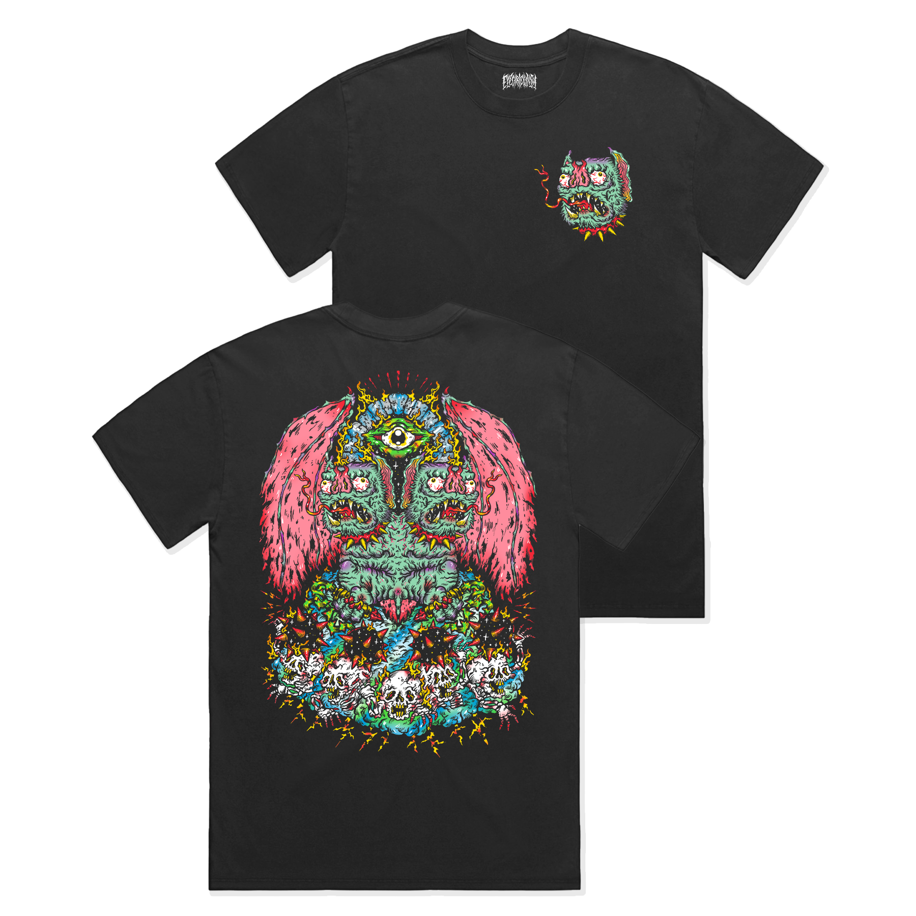 Cursed Twins Premium Oversized Faded T-Shirt