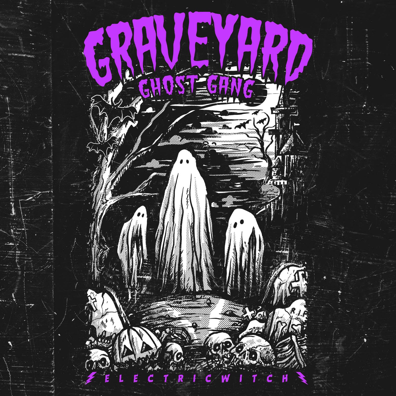 Ghost Gang Gym Shorts (purple)