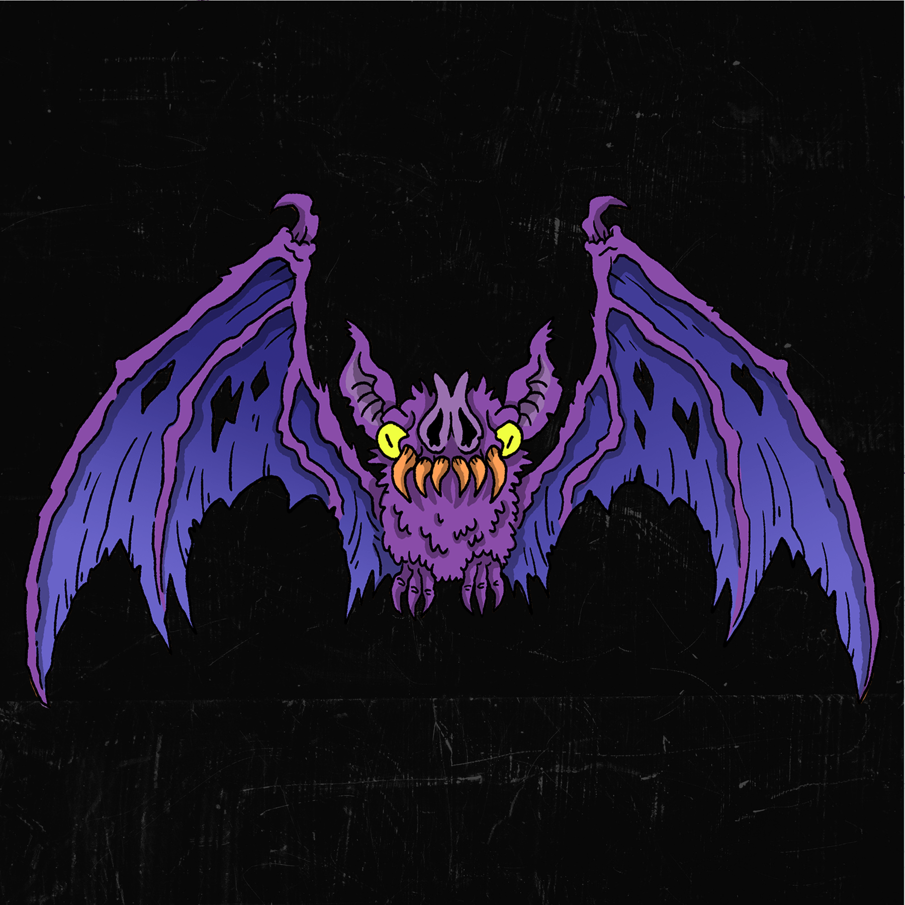 Monster Mash Premium Oversized Faded T-Shirt