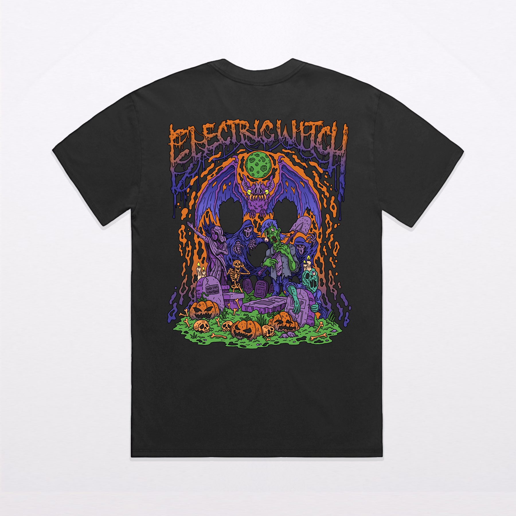 Monster Mash Premium Oversized Faded T-Shirt