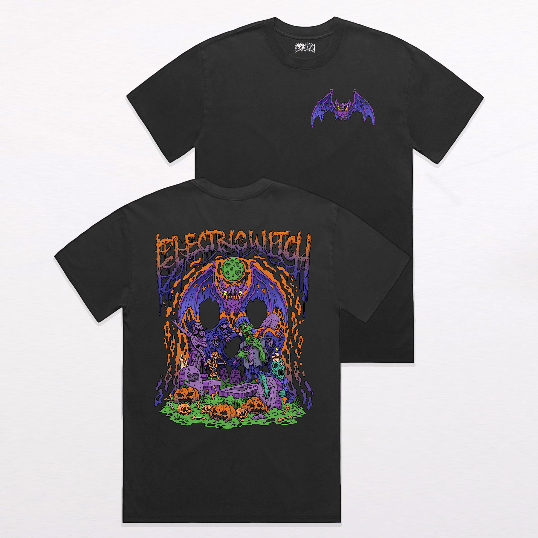 Monster Mash Premium Oversized Faded T-Shirt