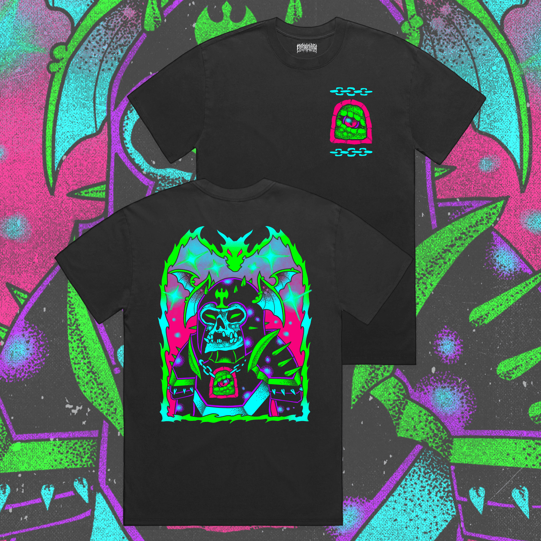Warrior Premium Oversized Faded T-Shirt