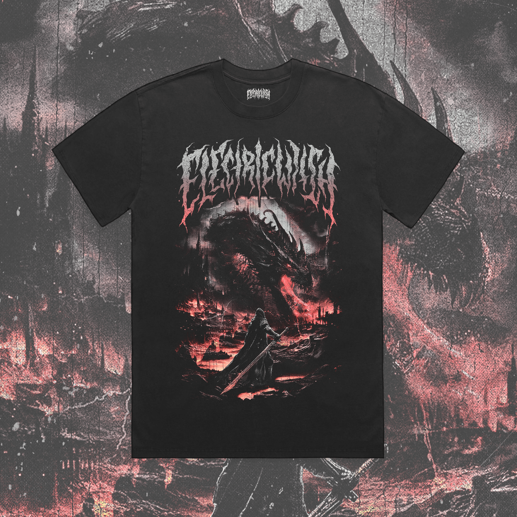 Wyvern Premium Oversized Faded T-Shirt