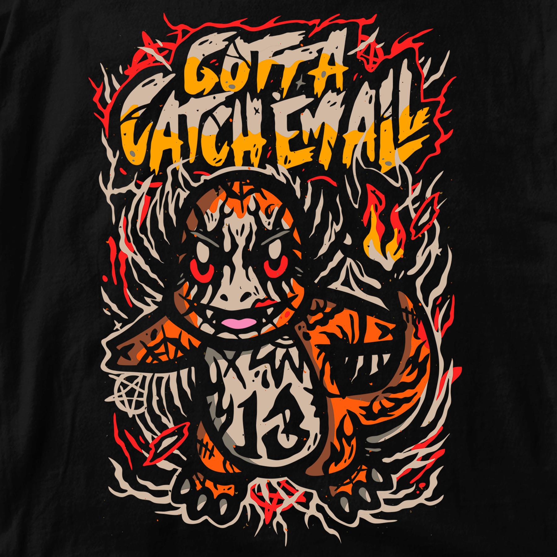 Pocket Monsters Fire T-Shirt