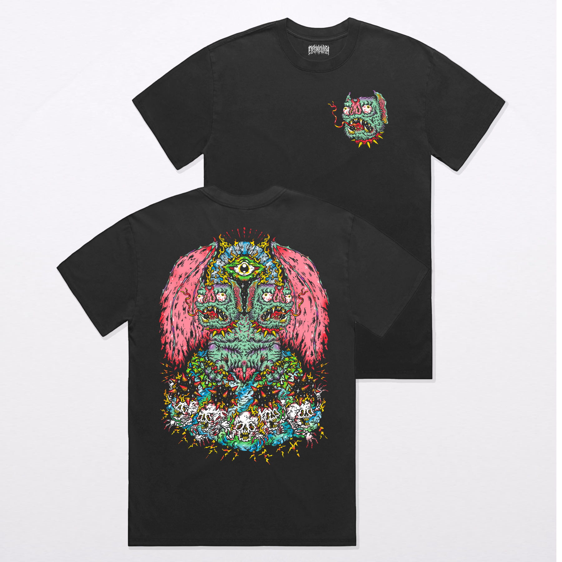 Cursed Twins Premium Oversized Faded T-Shirt