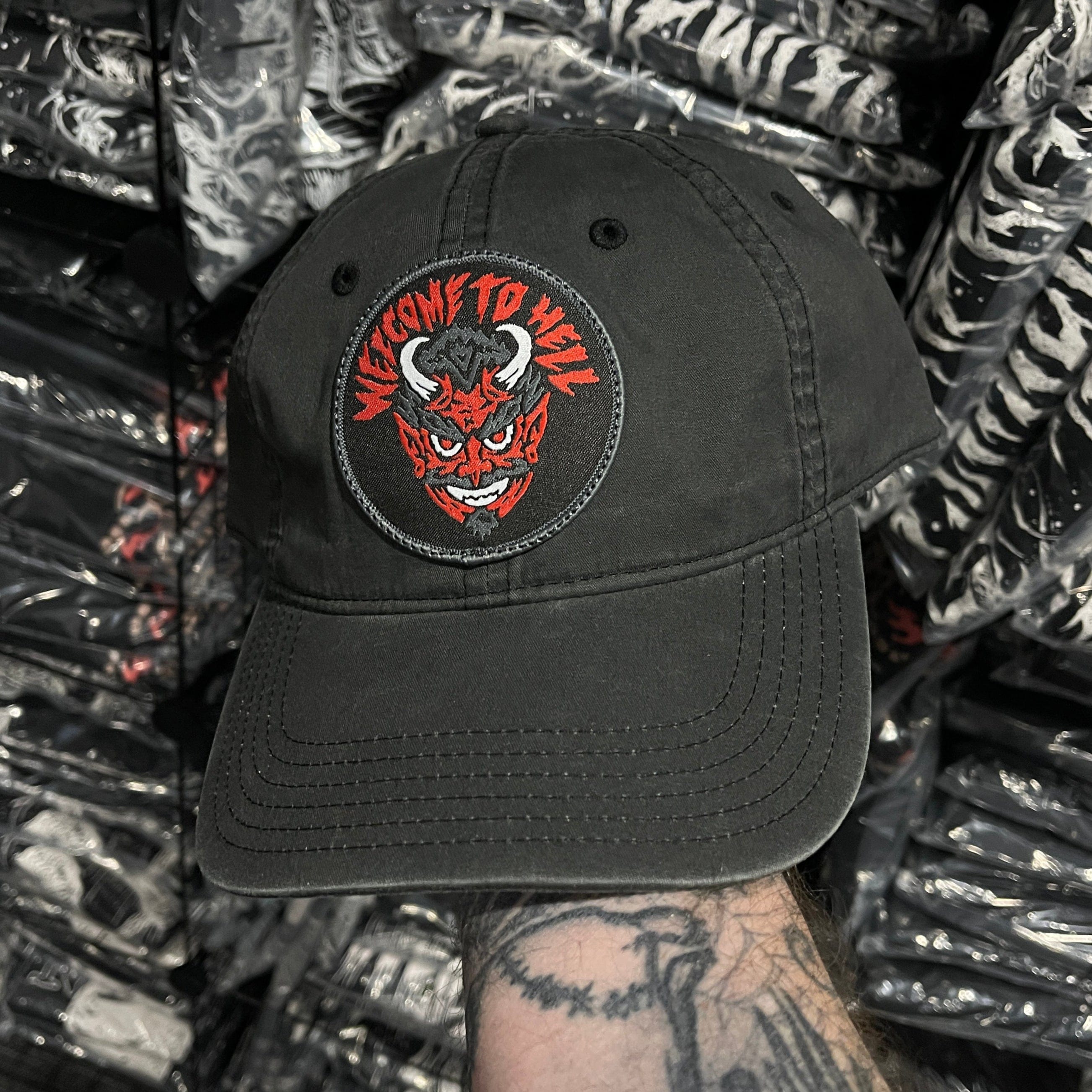 Welcome To Hell Faded Dad Hat