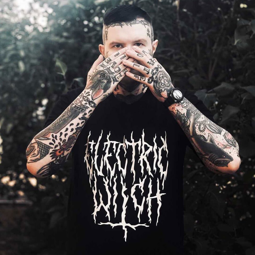 Black Metal Tee | Alternative, Gothic & Occult Clothing Fashion Brand Australia - Electric Witch