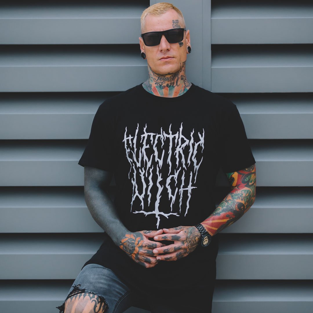Black Metal Tee | Alternative, Gothic & Occult Clothing Fashion Brand Australia - Electric Witch