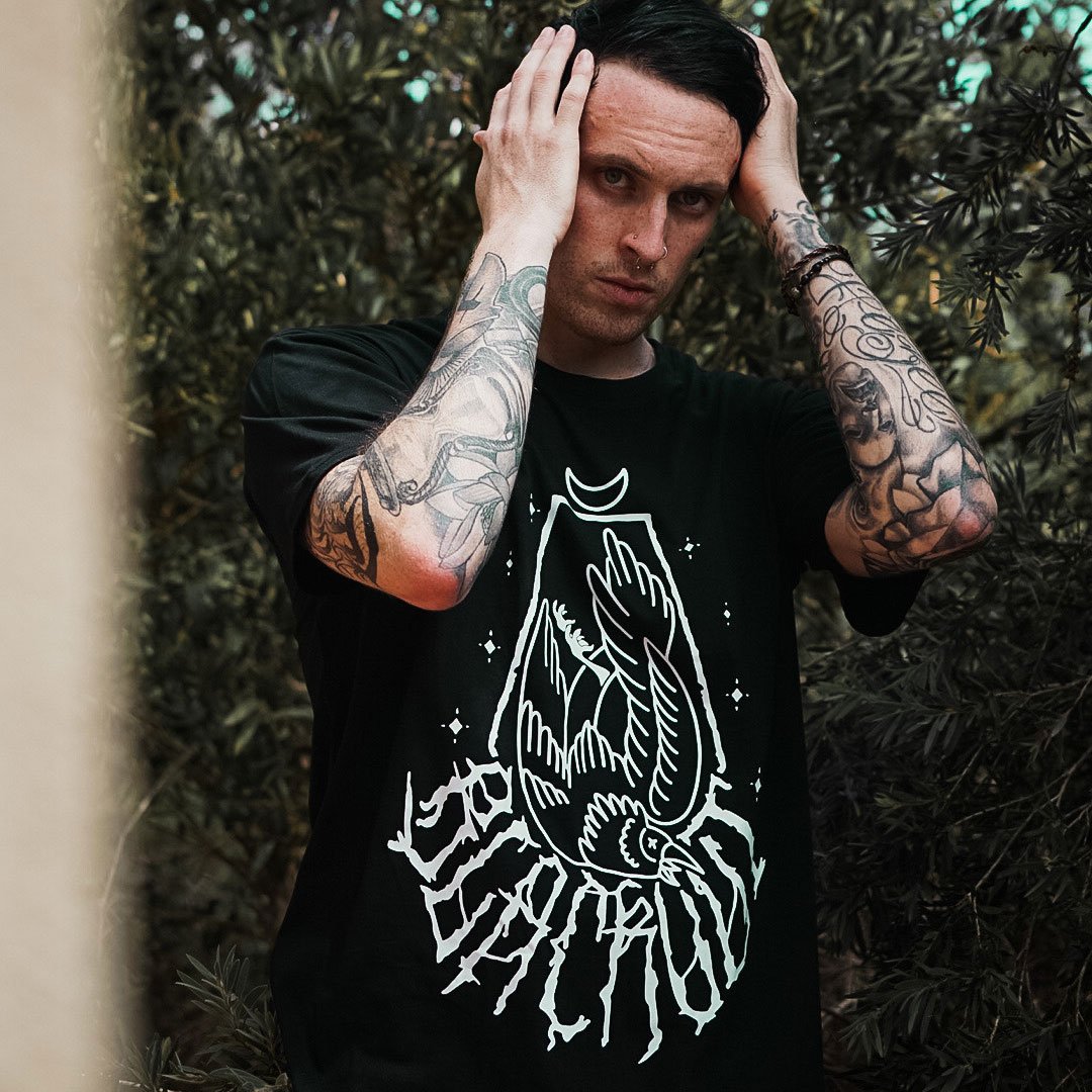 Blackout Tee | Alternative, Gothic & Occult Clothing Fashion Brand Australia - Electric Witch