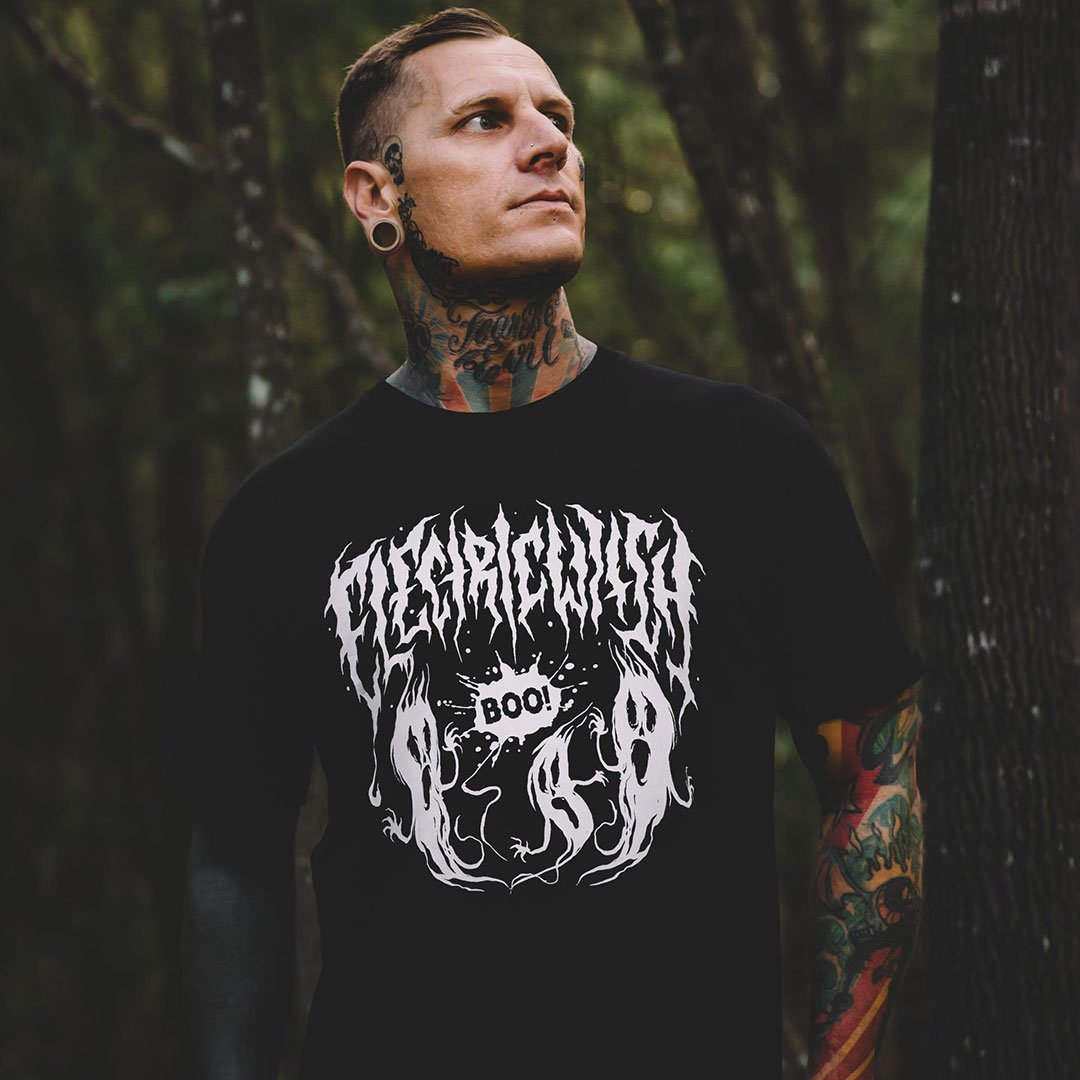 Boo Tee | Alternative, Gothic & Occult Clothing Fashion Brand Australia - Electric Witch