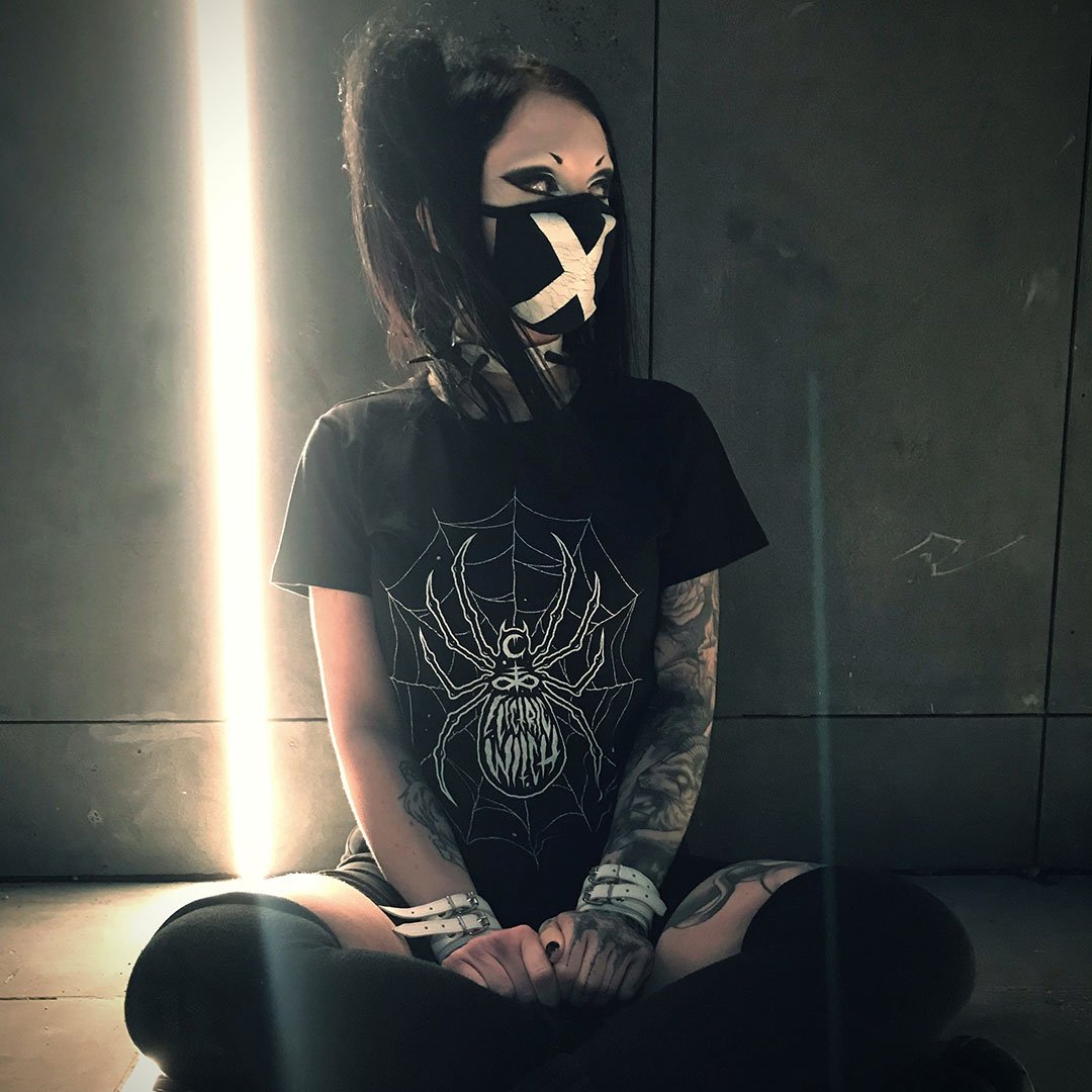 Cobwebs Tee | Alternative, Gothic & Occult Clothing Fashion Brand Australia - Electric Witch