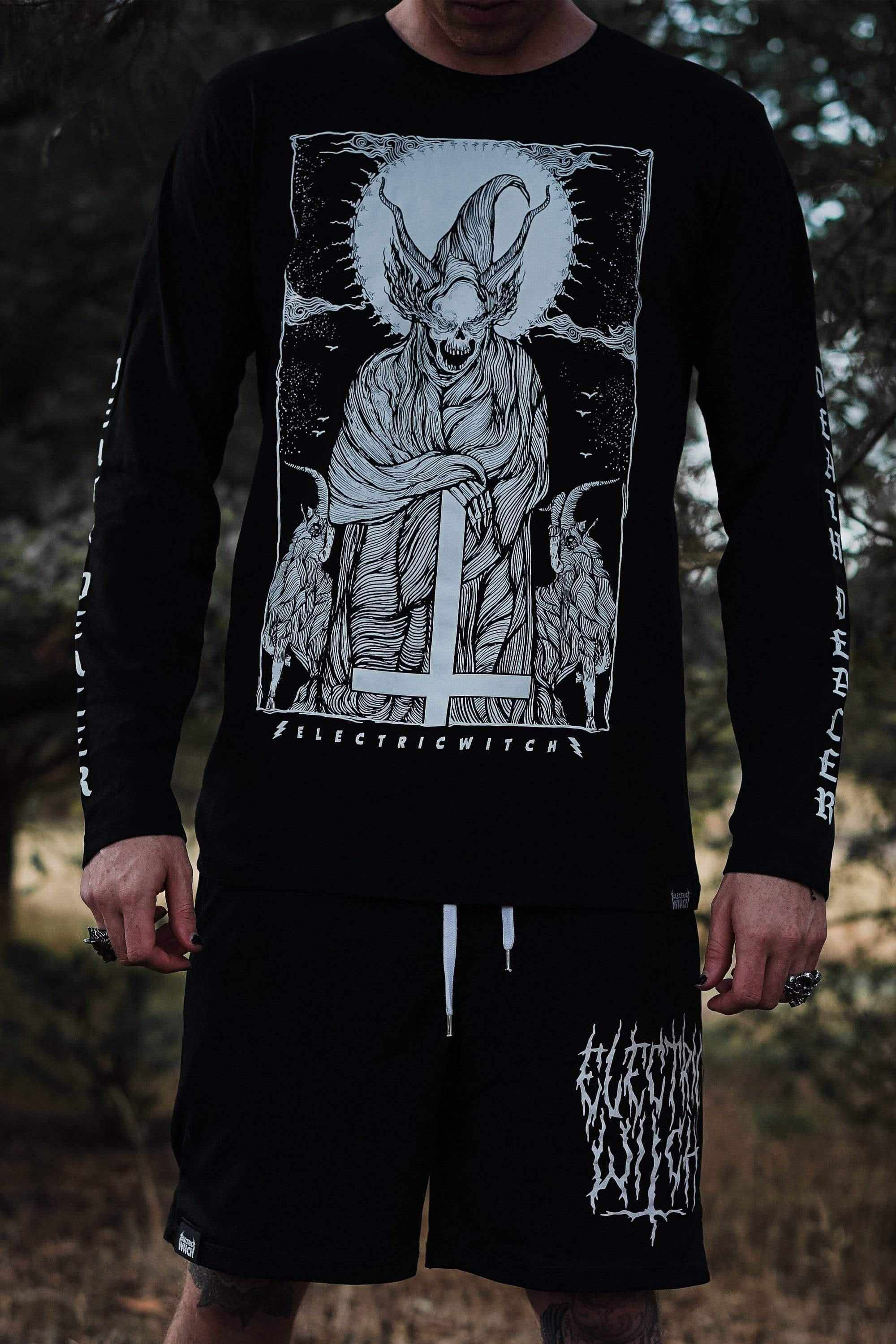 Death Dealer Long Sleeve Tee | Alternative, Gothic & Occult Clothing Fashion Brand Australia - Electric Witch
